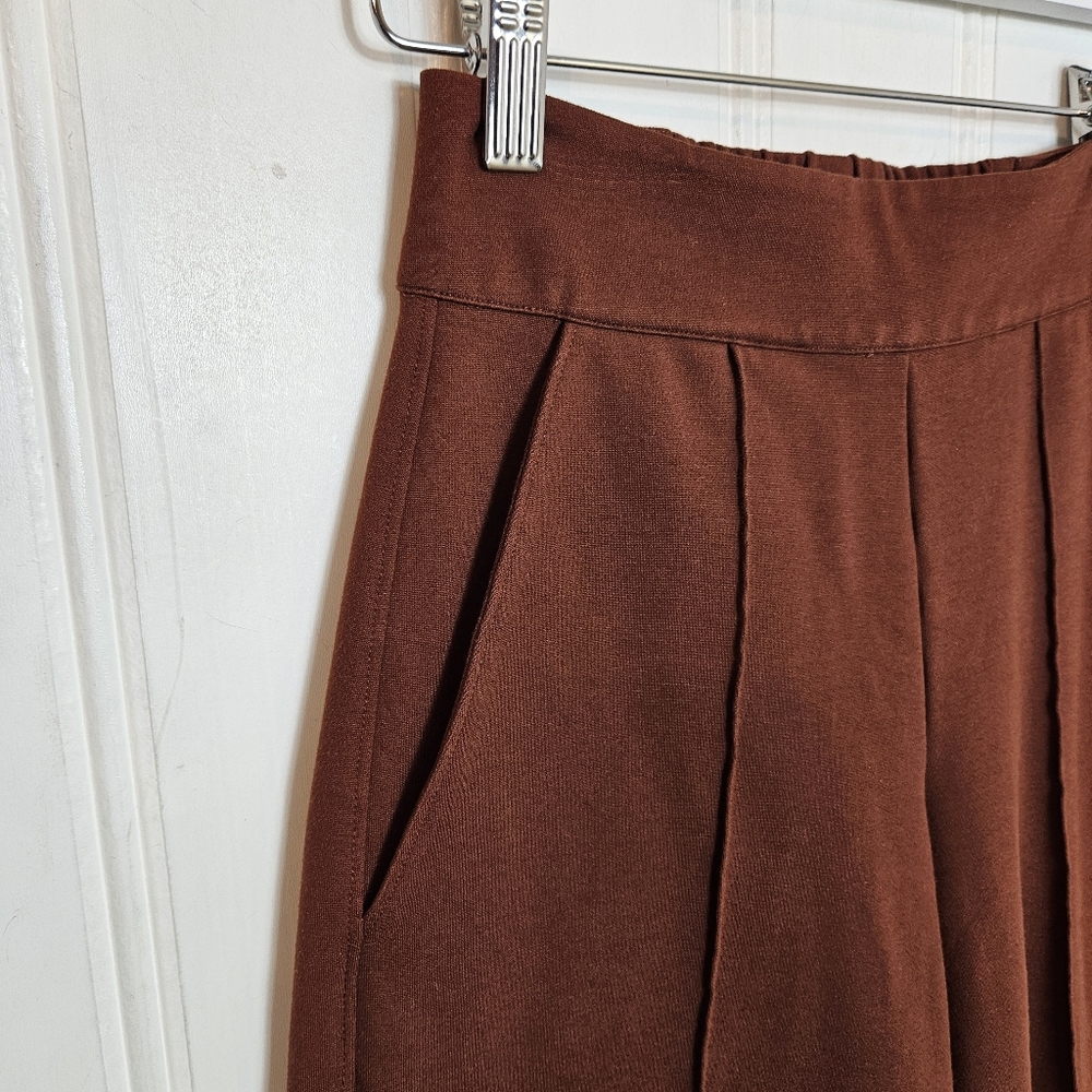 Brochu Walker High Rise Wide Leg Pants Rhodes Sienna Crop Trousers Womens Sz XS - Picture 5 of 13